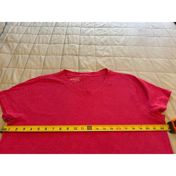 J.CREW Women's Short-Sleeve Girlfriend Crewneck Tee Size XL in Pink - Picture 3 of 8